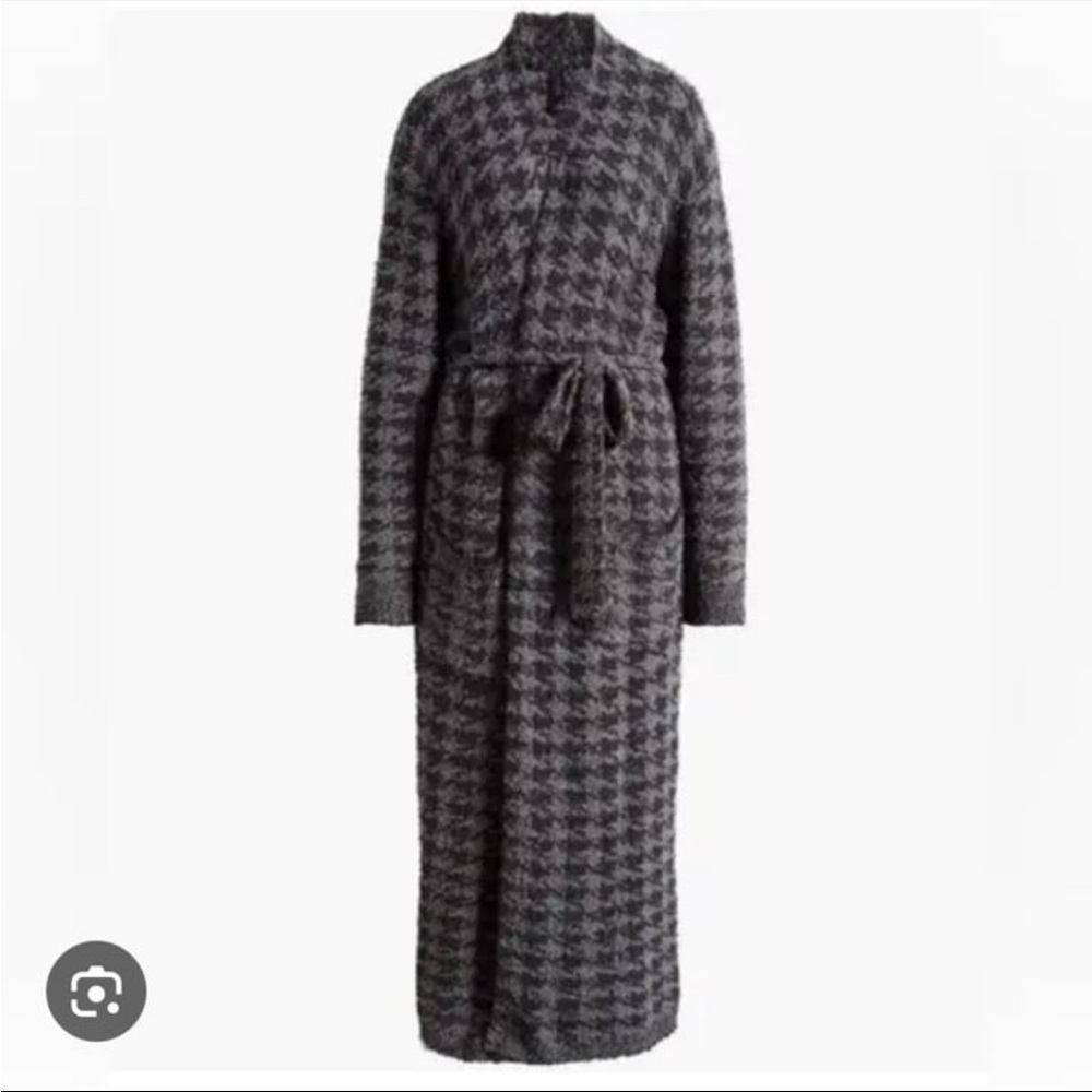 SKIMS HOUNDSTOOTH ROBE ONYX (NWT)